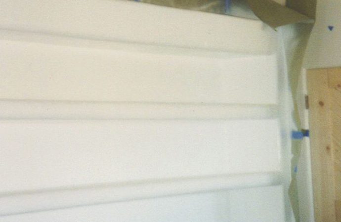 Shelving Plaster In Progress